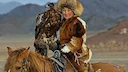 In Kazakhstan and Kyrgyzstan, and before, and now they hunt with the help of golden eagles. These birds tamed by man are excellent hunter's assistants. There are even com