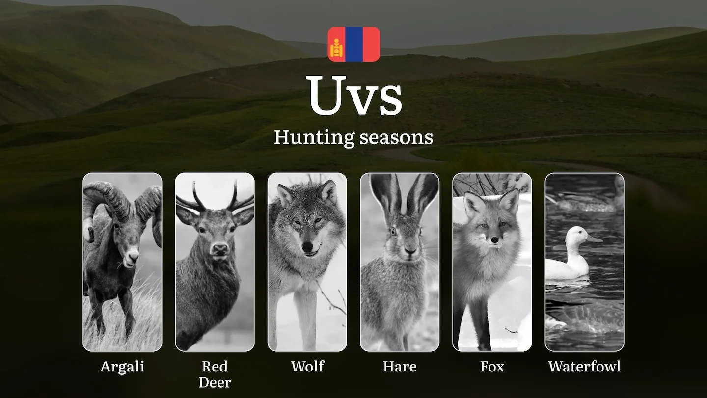 Hunting Dates in Uvs Province: Seasonality of Hunting, Timing and Regulations, Hunting Permits, Restrictions and Prohibi…