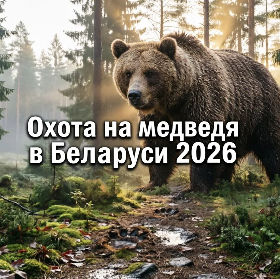 Охота на медведя в Беларуси 2026: правила, розыгрыш, цены и условия в угодьях РГОО «БООР»
