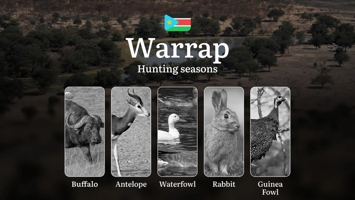 Hunting Dates in Warrap (South Sudan): Game Seasons and Animal Movements, Licensing and Application Steps, Legal Restric…
