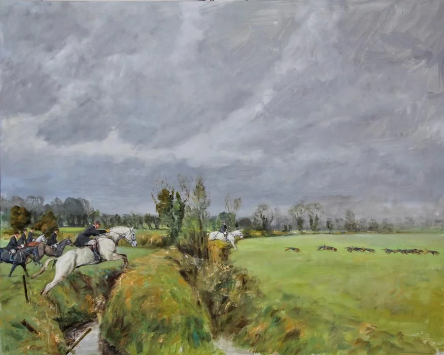 I have posted this painting before, but it is the last Tuesday in January and The Scarteen Black and Tans meet at Emly as they have for season after timeless season. The 
