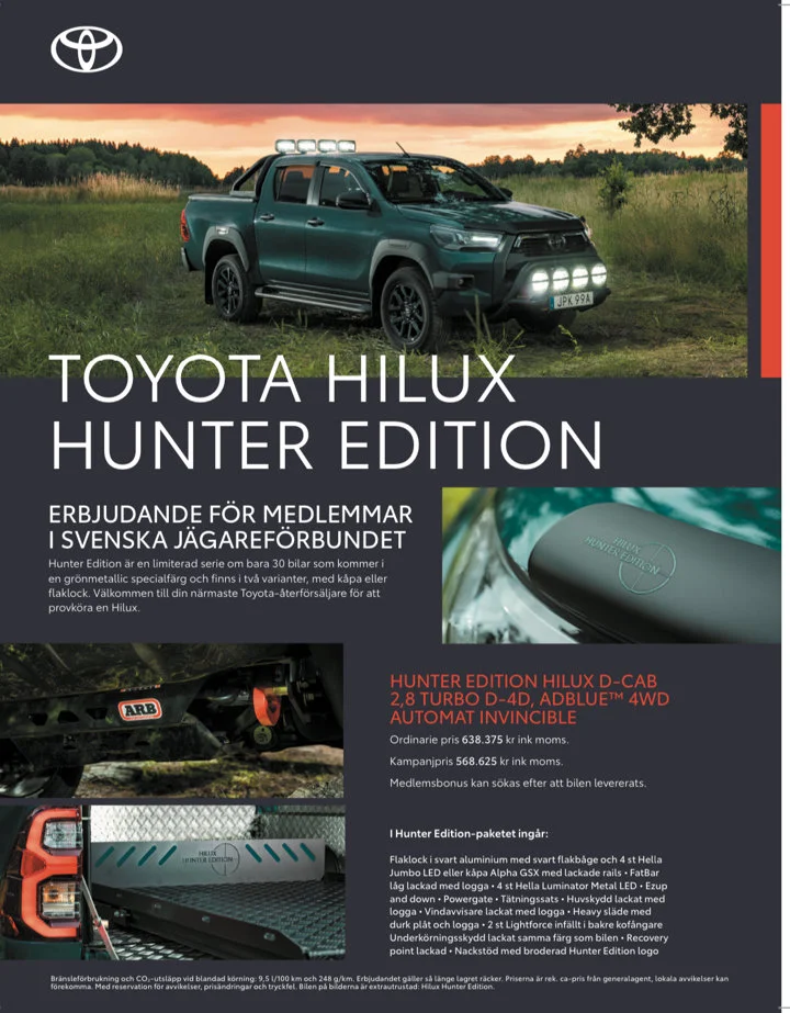 The Toyota Hilux Hunter Edition: Your Ultimate Hunting Companion