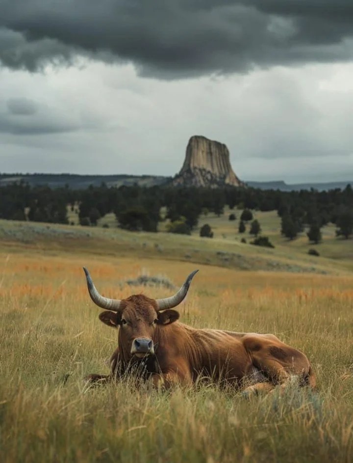 The Devil's Tower National Monument..