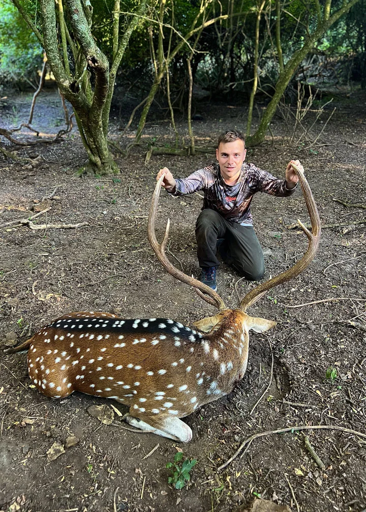 🦌 Axis Deer in Argentina
The Axis deer is one of the most elegant and sought-after species for hunters—fast, alert, and easily recognized by its beautiful spotted coat.