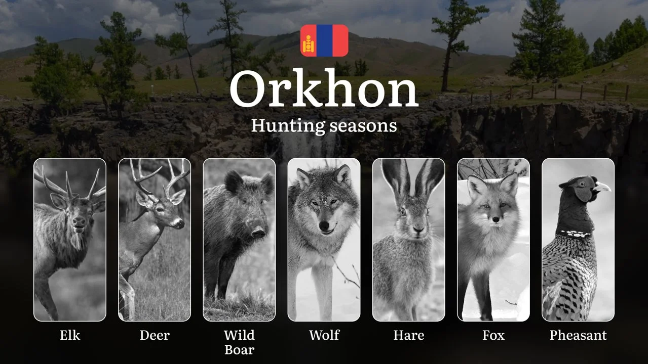 Hunting Dates in Orkhon Province: Seasonality of Hunting, Timing and Regulations, Hunting Permits, Restrictions and Proh…
