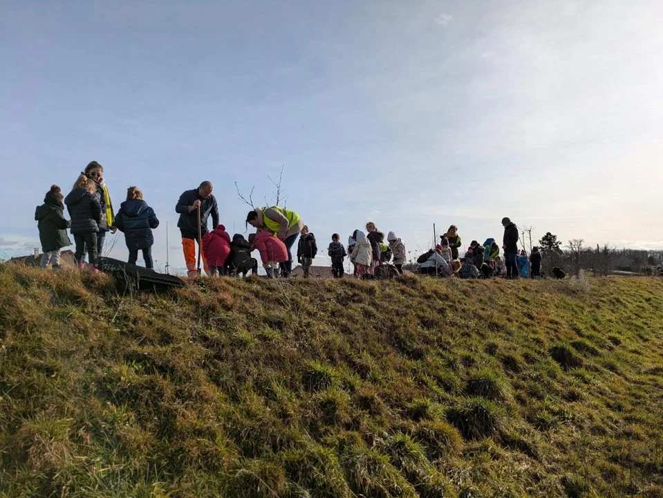 Allier: 83 écoliers mettent la main à la terre pour planter une haie avec les chasseurs