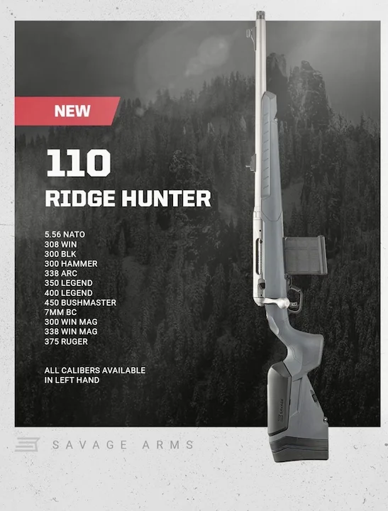 Savage 110 Ridge Hunter Review: Compact Rifle with Shorter Barrel Lengths & Adjustable Length of Pull for Backcountry Hunting