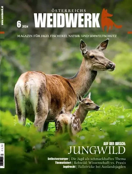WEIDWERK
The WEIDWERK, Austria's largest hunting magazine and one of the top 5 in the German-speaking world, has been inspiring since 1928. With regular modernizations,