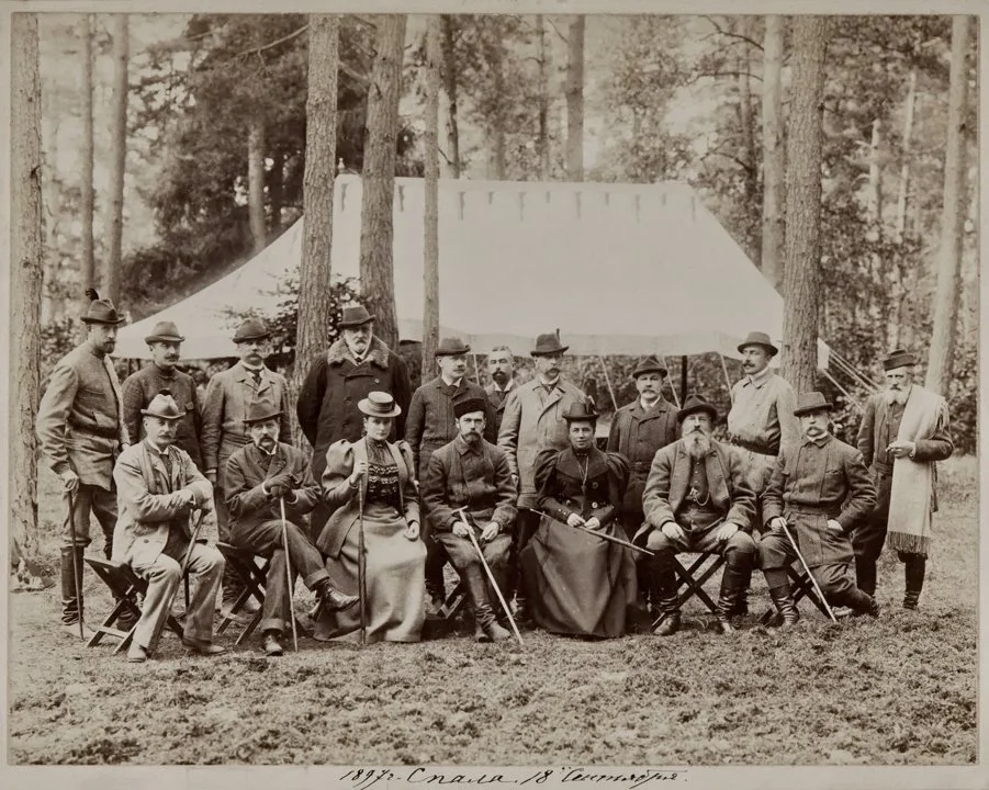 Emperor Nicholas II on a hunting trip in 1897. Spala.