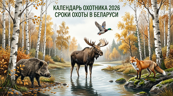 Сроки охоты и календарь охотника в Беларуси 2026: открытие и закрытие по сезонам и видам дичи