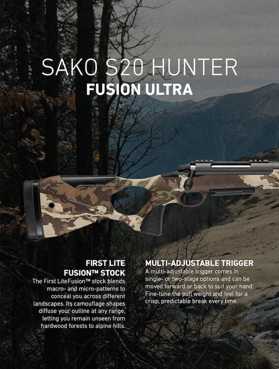Sako S20 Hunter Fusion Ultra Review: Carbon Fiber Barrel, First Lite Stock, Specs & Price